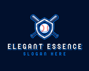 Baseball Bat Crest logo design