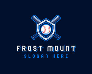 Baseball Bat Crest logo design