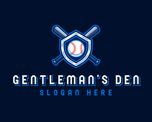 Baseball Bat Crest logo design