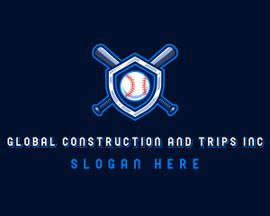 Tournament - Baseball Bat Crest logo design