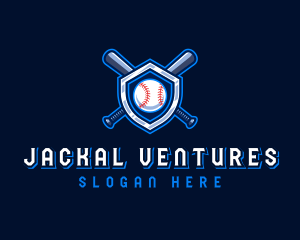 Baseball Bat Crest logo design