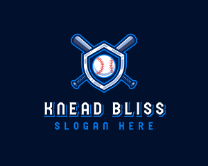 Baseball Bat Crest logo design