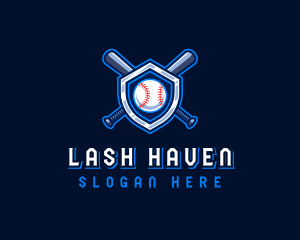 Baseball Bat Crest logo design