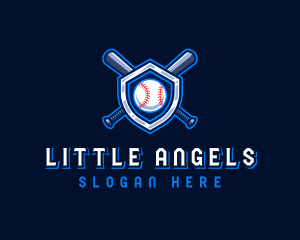 Baseball Bat Crest logo design