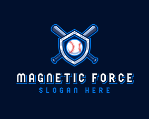 Baseball Bat Crest logo design