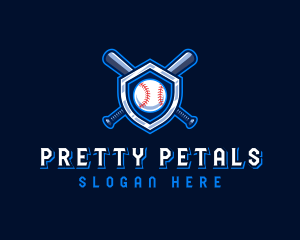 Baseball Bat Crest logo design