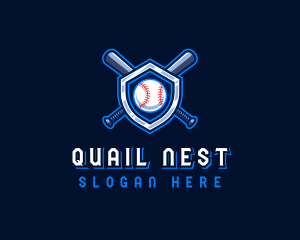 Baseball Bat Crest logo design