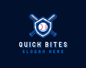 Baseball Bat Crest logo design