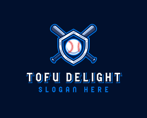 Baseball Bat Crest logo design