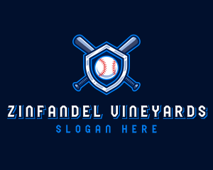 Baseball Bat Crest logo design