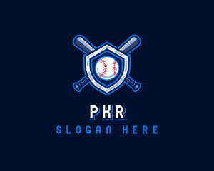 Baseball Bat Crest logo design