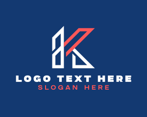 Fintech - Generic Business Letter K logo design