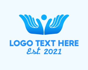 Peace - Helping Hand Community logo design