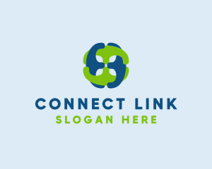 Link - Tech Chain Connection logo design