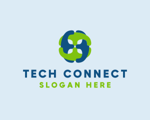 Tech Chain Connection logo design