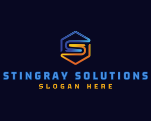 Industrial Fabrication Letter S logo design