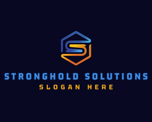 Industrial Fabrication Letter S logo design