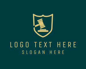 Legal Attorney - Law Shield Gavel logo design