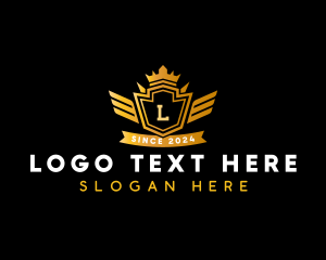 Luxury - Shield Crest Insignia logo design