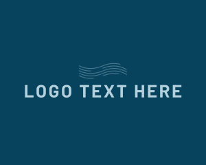 Beach - Water Aqua Wave logo design