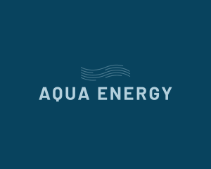 Water Aqua Wave logo design