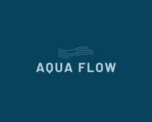 Water Aqua Wave logo design