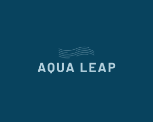 Water Aqua Wave logo design