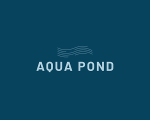 Water Aqua Wave logo design