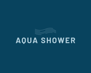 Water Aqua Wave logo design