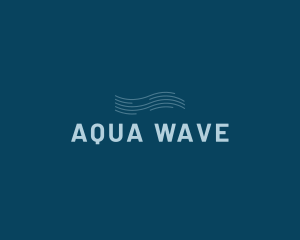 Water Aqua Wave logo design