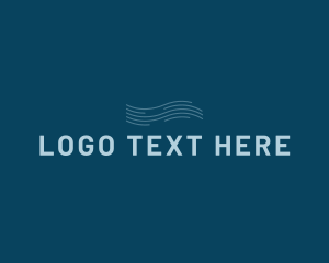 Ocean Park - Water Aqua Wave logo design