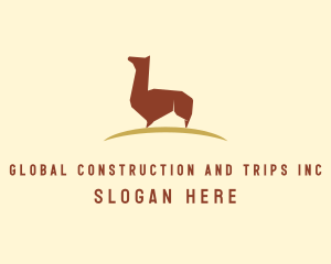 Vet - Modern Alpaca Zoo logo design