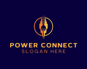 Plug - Electrical Plug Energy logo design