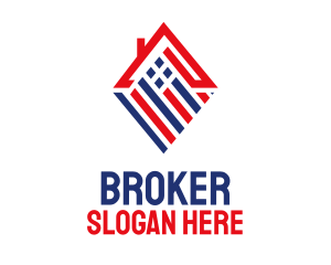 Patriotic Home Broker logo design