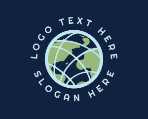 Natural Earth Globe logo design