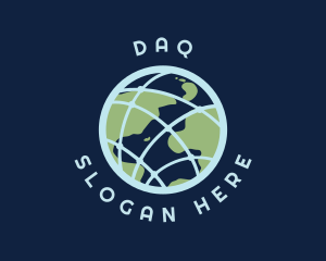 Natural - Natural Earth Globe logo design
