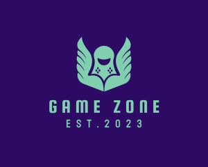 Online Gamer - Winged Robot Gaming logo design
