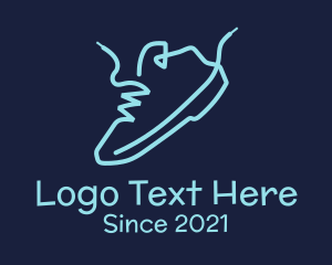 Shoe Cleaning - Minimalist Sneaker Laces logo design