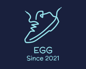 Shoe Cleaning - Minimalist Sneaker Laces logo design