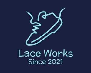 Minimalist Sneaker Laces logo design