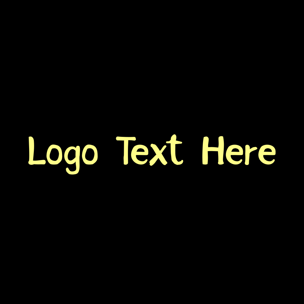 Cool Yellow Text Logo | BrandCrowd Logo Maker