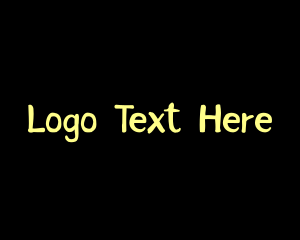 Ad Agency - Cool Yellow Text logo design