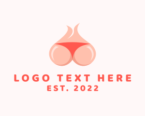 Bikini - Garlic Bikini Butt logo design
