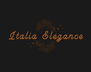 Elegant Botanical Foliage logo design