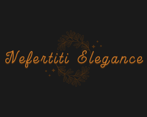 Elegant Botanical Foliage logo design