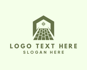 Home Depot - House Floor TIling logo design