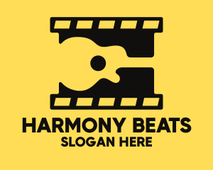 Instrumental - Guitar Music Video Clip logo design