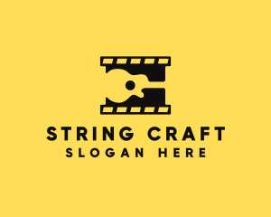 String - Guitar Music Video Clip logo design