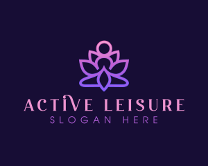 Lotus Yoga Relaxation logo design