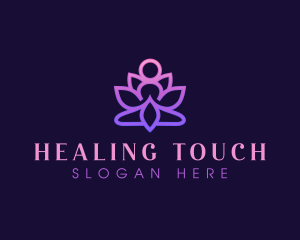 Lotus Yoga Relaxation logo design